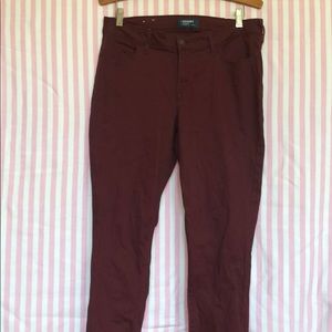Burgundy Old Navy Rockstar jeans. sz 12